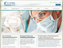 Tablet Screenshot of cliniqa.com